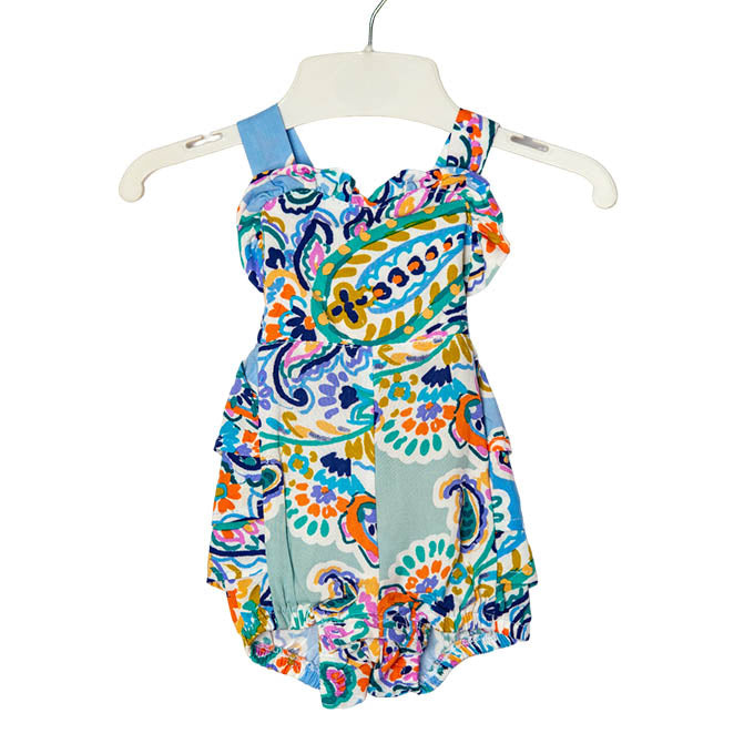 Paisley Frill Romper